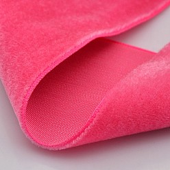 Cerise Polyester Velvet Ribbon for Gift Packing and Festival Decoration, Cerise, 1/8 inch(4mm), about 100yards/roll(91.44m/roll)