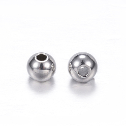 Stainless Steel Color 201 Stainless Steel Beads, Rondelle, Stainless Steel Color, Hole: 1.2mm, 4x3mm