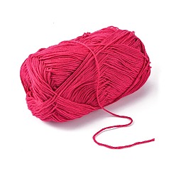 Medium Violet Red Soft Baby Yarns, with Bamboo Fibre and Silk, Medium Violet Red, 1mm, about 140m/roll, 50g/roll, 6rolls/box