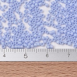 (DB1596) Матовый Непрозрачный Агатовый Синий AB Бусины miyuki delica, цилиндр, японский бисер, 11/0, (дБ 1596) матовый непрозрачный агат синий аб, 1.3x1.6 мм, отверстия: 0.8 мм, около 10000 шт / мешок, 50 г / мешок