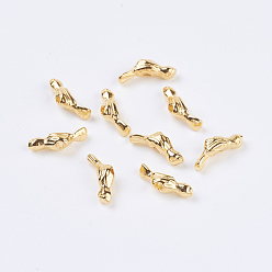 Golden Tibetan Style Alloy Beads, Lead Free and Cadmium Free, Bird, Golden, 12x4x3.5mm, Hole: 1mm