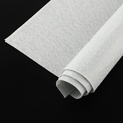 WhiteSmoke Non Woven Fabric Embroidery Needle Felt for DIY Crafts, Square, WhiteSmoke, 298~300x298~300x1mm, about 50pcs/bag