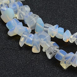 Opalite Opalite Beads Strands, Chip, 5~8mm, Hole: 1mm, about 33 inch(84cm)