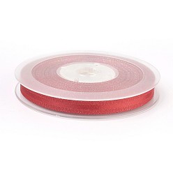 Red Polyester Grosgrain Ribbon, Christmas Ribbon, Red, 3/8 inch(9mm), 100yards/roll(91.44m/roll)