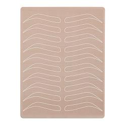 Chardon Peau de pratique de tatouage de sourcil de silicone de microblading, peau d'entraînement pour les tatoueurs débutants et expérimentés, chardon, 19x14.5 cm