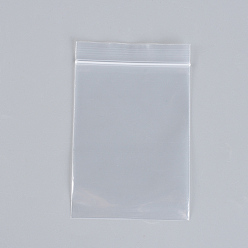 Clear Polyethylene Zip Lock Bags, Resealable Packaging Bags, Top Seal, Self Seal Bag, Rectangle, Clear, 25x17cm, Unilateral Thickness: 2.9 Mil(0.075mm), 100pcs/group