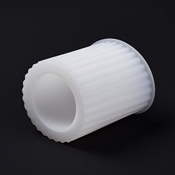 White DIY Table Lamp Silicone Molds, Cylinder Lampshade, Light Resin Mold for UV Resin Art, Epoxy Resin Making, Home Desktop Decorations, White, 108x99mm, Inner Diameter: 85mm