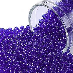 (8) Transparent Cobalt TOHO Round Seed Beads, Japanese Seed Beads, (8) Transparent Cobalt, 11/0, 2.2mm, Hole: 0.8mm, about 5555pcs/50g