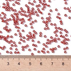 (25CF) Silver Lined Frost Ruby TOHO Round Seed Beads, Japanese Seed Beads, (25CF) Silver Lined Frost Ruby, 11/0, 2.2mm, Hole: 0.8mm, about 5555pcs/50g