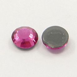 Ruby Glass Hotfix Rhinestone, Grade AA, Flat Back & Faceted, Half Round, Ruby, SS20, 4.6~4.8mm, about 1440pcs/bag