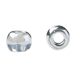 (112) Transparent Luster Black Diamond Toho perles de rocaille rondes, perles de rocaille japonais, (112) diamant noir lustré transparent, 11/0, 2.2mm, Trou: 0.8mm, environ5555 pcs / 50 g