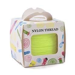 Yellow Nylon Thread, Yellow, 0.8mm, about 98.43yards/roll(90m/roll)