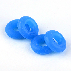 Mixed Color Rubber O Rings, Donut Spacer Beads, Fit European Clip Stopper Beads, Mixed Color, 2mm
