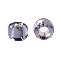 (39) Silver Lined Tanzanite Toho perles de rocaille rondes, perles de rocaille japonais, (39) tanzanite doublée d'argent, 15/0, 1.5mm, Trou: 0.7mm, environ15000 pcs / 50 g