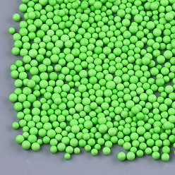 Lime Vert Petites boules de mousse artisanales, ronde, pour la fabrication d'artisanat de vacances de mariage bricolage, lime green, 2.5~3.5mm