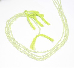 Prehnite Natural Prehnite Bead Strands, Faceted, Round, 2mm, Hole: 0.5mm, about 170~180pcs/strand, 12.9 inch~13.3 inch(330~340mm)