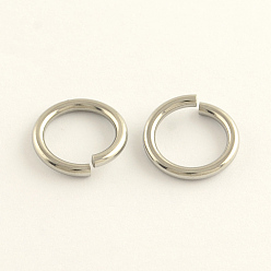 Stainless Steel Color 304 Stainless Steel Open Jump Rings, Stainless Steel Color, 12 Gauge, 15x2mm, Hole: 11mm, Inner Diameter: 11mm