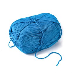 Deep Sky Blue Soft Baby Yarns, with Bamboo Fibre and Silk, Deep Sky Blue, 1mm, about 50g/roll, 6rolls/box