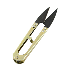 Dark Khaki Sharp Steel Scissors, Dark Khaki, Black, 109x23x11mm