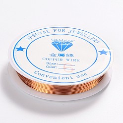 Raw Copper Jewelry Wire, Nickel Free, Raw, 22 Gauge, 0.6mm, about 5.5m/roll