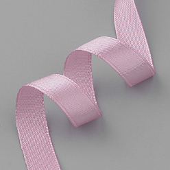 Pale Violet Red High Dense Single Face Satin Ribbon, Polyester Ribbons, Pale Violet Red, 1/4 inch(6~7mm), about 25yards/roll, 10rolls/group, about 250yards/group(228.6m/group)