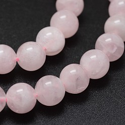 Quartz Rose Madagascar naturel rose perles de quartz brins, ronde, 12mm, Trou: 1mm, Environ 32 pcs/chapelet, 15.7 pouce