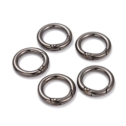 Gunmetal Alloy Spring Gate Rings, O Rings, Gunmetal, 6 Gauge, 24x4mm