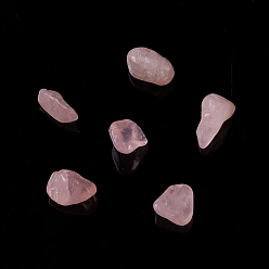 Розовый Кварц Естественно розового кварца бисер чип, нет отверстий / незавершенного, 5~10.5x5~7x2~4 мм