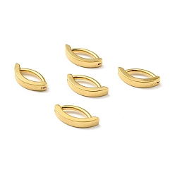Золотой 316 кольцо для живота из нержавеющей стали, изогнутое кольцо для пупка, украшения для пирсинга для мужчин и женщин, золотые, 16x3x8.5 мм, штифты : 1.6 мм