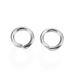 Stainless Steel Color 304 Stainless Steel Jump Rings, Open Jump Rings, Stainless Steel Color, 8x1.5mm, Inner Diameter: 5mm