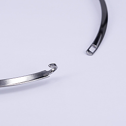 Stainless Steel Color 304 Stainless Steel Choker Necklaces, Rigid Necklaces, Stainless Steel Color, 5.31~5.55 inch(13.5~14.1cm)