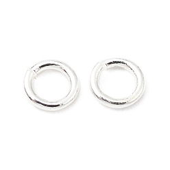 Серебро Перейти латунные, открытые кольца прыжок, долговечный, без кадмия и без свинца, круглые кольца, серебряные, 3x0.5 мм, 24 датчик, внутренний диаметр: 2 мм