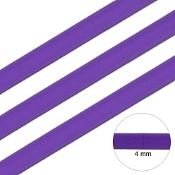 Mauve Hollow Pipe PVC Tubular Synthetic Rubber Cord, Wrapped Around White Plastic Spool, Mauve, 4mm, Hole: 2mm, about 16.4 yards(15m)/roll