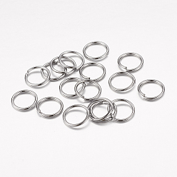 Gunmetal Open Jump Rings Brass Jump Rings, Cadmium Free & Lead Free, Gunmetal, 10x1mm, 18 Gauge, Inner Diameter: 8mm, about 2600pcs/500g