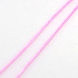 Pearl Pink Flat Elastic Crystal String, Elastic Beading Thread, for Stretch Bracelet Making, Pearl Pink, 0.5mm, about 546.8 yards(500m)/roll