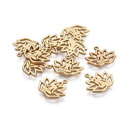 Matte Gold Color Tibetan Style Alloy Yoga Theme Pendants, Lotus with Human, Lead Free & Nickel Free & Cadmium Free, Real 18K Gold Plated, Matte Gold Color, 16.5x18x1.5mm, Hole: 1mm