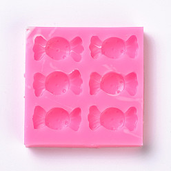 Pink Food Grade Silicone Molds, Fondant Molds, For DIY Cake Decoration, Chocolate, Candy Mold, Candy, Pink, 67.5x68.5x9.5mm