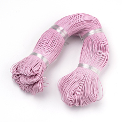 Pearl Pink Waxed Cotton Cord, Pearl Pink, 1.5mm, about 360yard/bundle(330m/bundle)