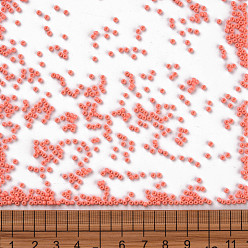 Light Coral 11/0 Grade A Round Glass Seed Beads, Baking Paint, Light Coral, 2.3x1.5mm, Hole: 1mm, about 48500pcs/pound