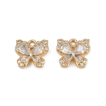 Латунные микро проложить кубического циркония подвески, бабочки прелести