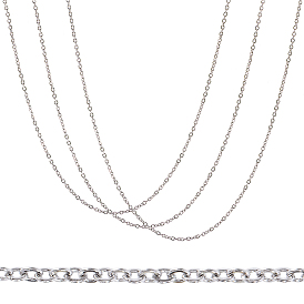 304 Stainless Steel Cable Chain Necklaces