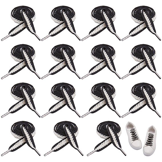 12Пары поликоттоновых и пластиковых шнурков в форме пшеничного колоса, украшения для обуви