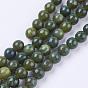 Natural Green Jasper Beads Strands, Round