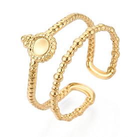 304 компоненты манжетного кольца из нержавеющей стали, круглая пустая рамка чашечка кольцо установка, ионное покрытие (ip)