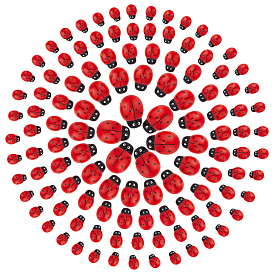 120 шт 5 стили кабошоны из непрозрачной смолы, коровка