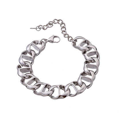 304 Браслеты из нержавеющей стали с витой морской цепочкой для женщин