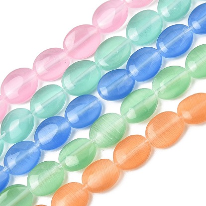 Cat Eye Beads Strands, Oval
