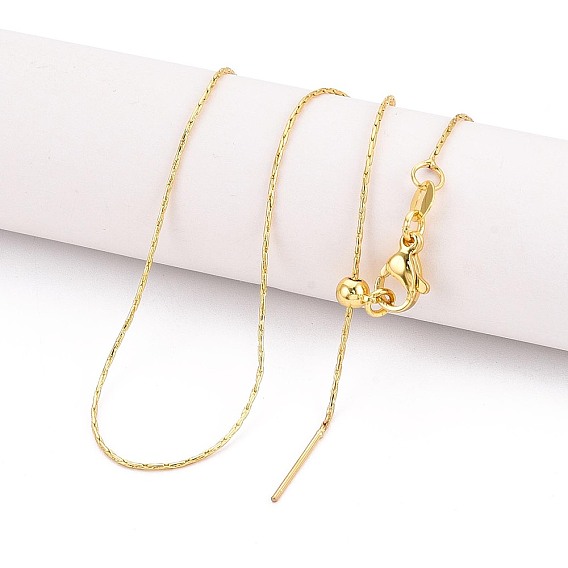 Ожерелья из латунной цепочки «бостон», регулируемые слайдерные ожерелья для женщин