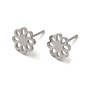 304 Stainless Steel Stud Earrings, Flower