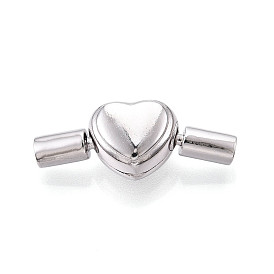 925 европейские застежки из стерлингового серебра, подвески-клипсы в форме сердца с 925 штампом, родий